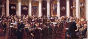 Ilya Repin Formal Session of the State Council Held to Hark its Centeary on 7 May 1901,1903 Germany oil painting artist